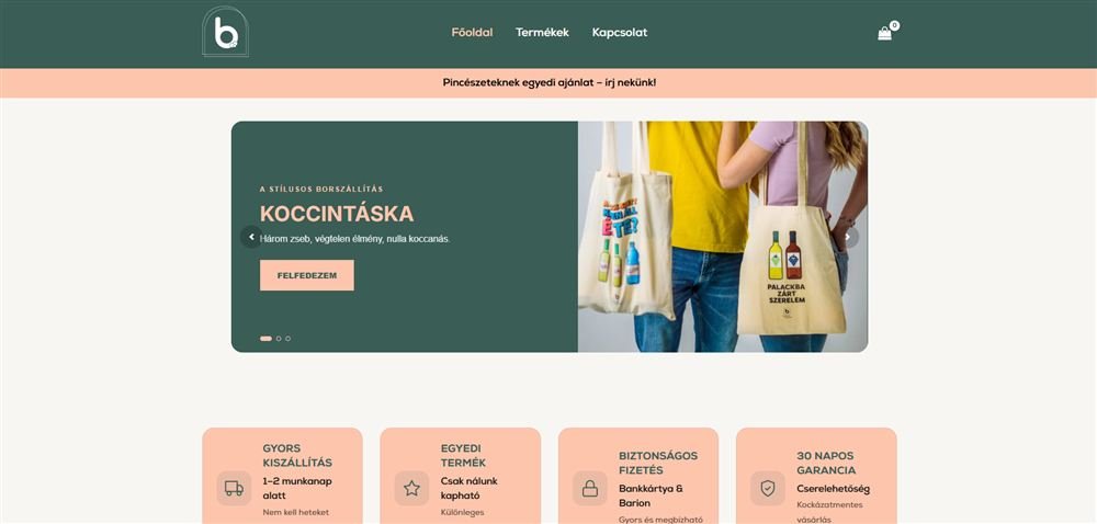 Borsztorik webshop képernyőkép